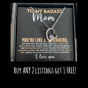 🔅5/$20 TO MY BADASS MOM NECKLACE